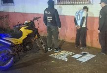 Misiones: un narcodealer evadió un control policial, amenazó con un cuchillo a los agentes y terminó detenido