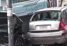 Choque múltiple en Almagro: manejaba alcoholizado, cruzó con el semáforo en rojo y embistió a un auto de aplicación