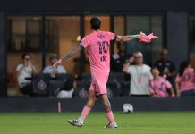 El conmovedor gesto de Rodrigo De Paul tras marcar un gol con el Inter Miami para Lionel Messi por la muerte de su padre