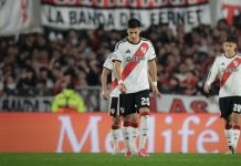 El impactante choque de cabezas que generó preocupación en el duelo entre River Plate y Rosario Central