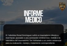 Espeluznante lesión en Paraguay: un arquero argentino fracturó a su compañero de un rodillazo en la cara y lo mandó al hospital