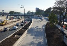 Habilitaron la colectora sur en la autopista Dellepiane y avanza la renovación