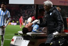 Los desgarradores gritos de la figura de Racing que sufrió una dura lesión en la derrota con Argentinos