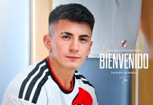 Thiago Almada firmó el contrato con River Plate: sus primeras fotos con la camiseta del club