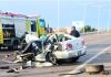 Un muerto y tres heridos al chocar un colectivo de turismo y un auto en Mendoza