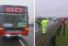 Un policía bonaerense sufrió graves heridas al chocar con su moto contra un colectivo en la Panamericana