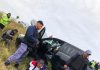 Video: persecución policial de película y disparos en plena Ruta 11 por dos camionetas robadas en Chaco