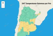 Alerta por frío para el centro del país, mientras el graupel sorprendió a sectores del AMBA