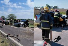 Brutal accidente en Santa Fe: dos autos chocaron de frente, tuvieron que rescatar a los conductores y uno murió