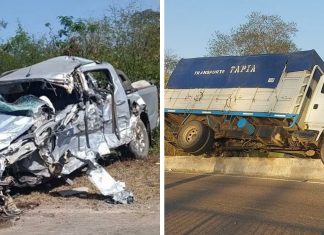 Brutal choque en Misiones: un adolescente manejaba una camioneta y provocó un accidente fatal que dejó dos muertos