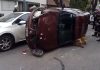 Choque y vuelco en Nueva Pompeya en una mañana con varios incidentes viales en la Ciudad