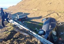 Chubut: dos autos se despistaron en la Ruta 3, chocaron y cuatro personas terminaron heridas