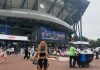 El gesto viral de la futbolista Trinity Rodman con su novio tenista en pleno partido del US Open: la particular camiseta que lució