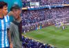 El golazo olímpico de Gastón Lodico con el que Racing se puso en ventaja ante Boca: el gesto previo de un hincha que se volvió viral