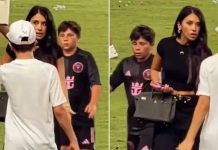 El reto de Antonela Roccuzzo a Thiago que la TV no mostró en pleno festejo del título de Messi en Inter Miami