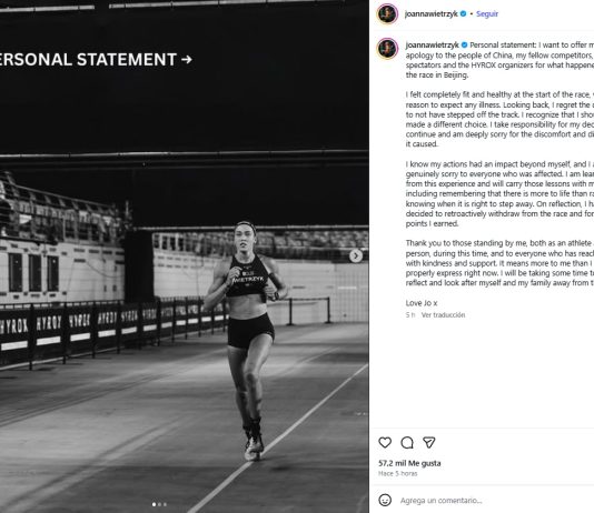 Habló la atleta que sufrió un accidente escatológico durante una competencia de Hyrox y reveló la inesperada decisión que tomará