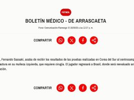 Preocupación en Uruguay y en Flamengo por la fractura que sufrió Giorgian De Arrascaeta: el momento de la lesión