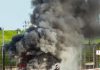 Se metió entre las llamas, apagó el fuego y salvó a un corredor de la muerte: el heroico gesto de un piloto que recorre el mundo