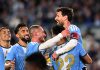 El gol de penal de Lionel Messi en su despedida de la selección argentina: el especial festejo con el plantel
