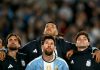 El show con drones que hizo emocionar a Lionel Messi en su despedida de la selección argentina