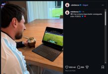 La reacción de Lionel Messi por la goleada del CD Eldense de España después de haberse convertido en su nuevo propietario