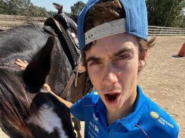 Los desopilantes videos de Franco Colapinto cabalgando que causaron furor en las redes sociales: “El gaucho salvaje”