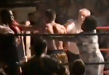 Su hijo estaba acorralado, subió al ring y agredió al rival en la cabeza con un zapato: “Hizo lo que cualquier madre haría”