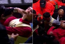 Tensión en Argentinos-Independiente Rivadavia: un empleado de seguridad tomó del cuello a un alcanzapelotas y desató una gresca